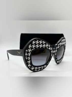 Dolce & Gabbana DG6108 Embroidered Tweed Sunglasses - RARE NOS w/ Plush Case